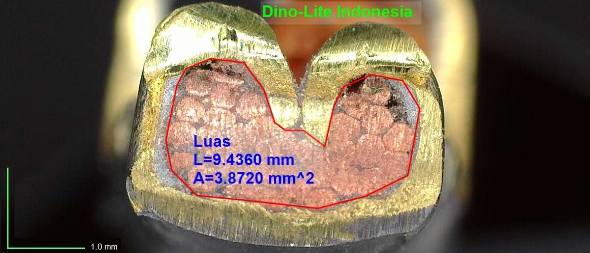 Menghitung luas area crimping